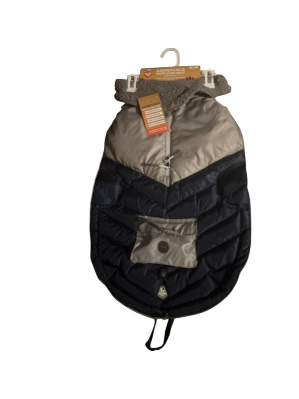 Arcadia Trail Dog Adjustable Insulated Coat Vest w Waste Bag Pocket Size Large